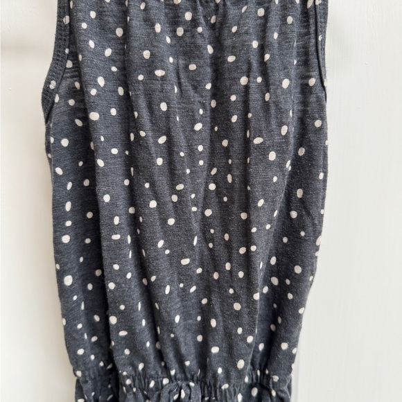 Cat & Jack 3T Gray & White Dot Girls Cami Sleeveless Romper - Picture 2 of 6